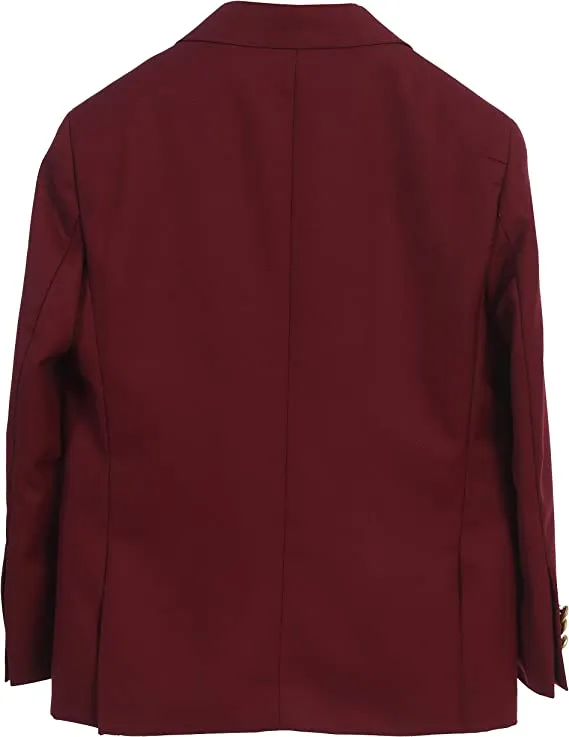Formal Blazer Jacket Toddler's Kids Boys -Burgundy