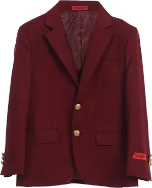 Formal Blazer Jacket Toddler's Kids Boys -Burgundy
