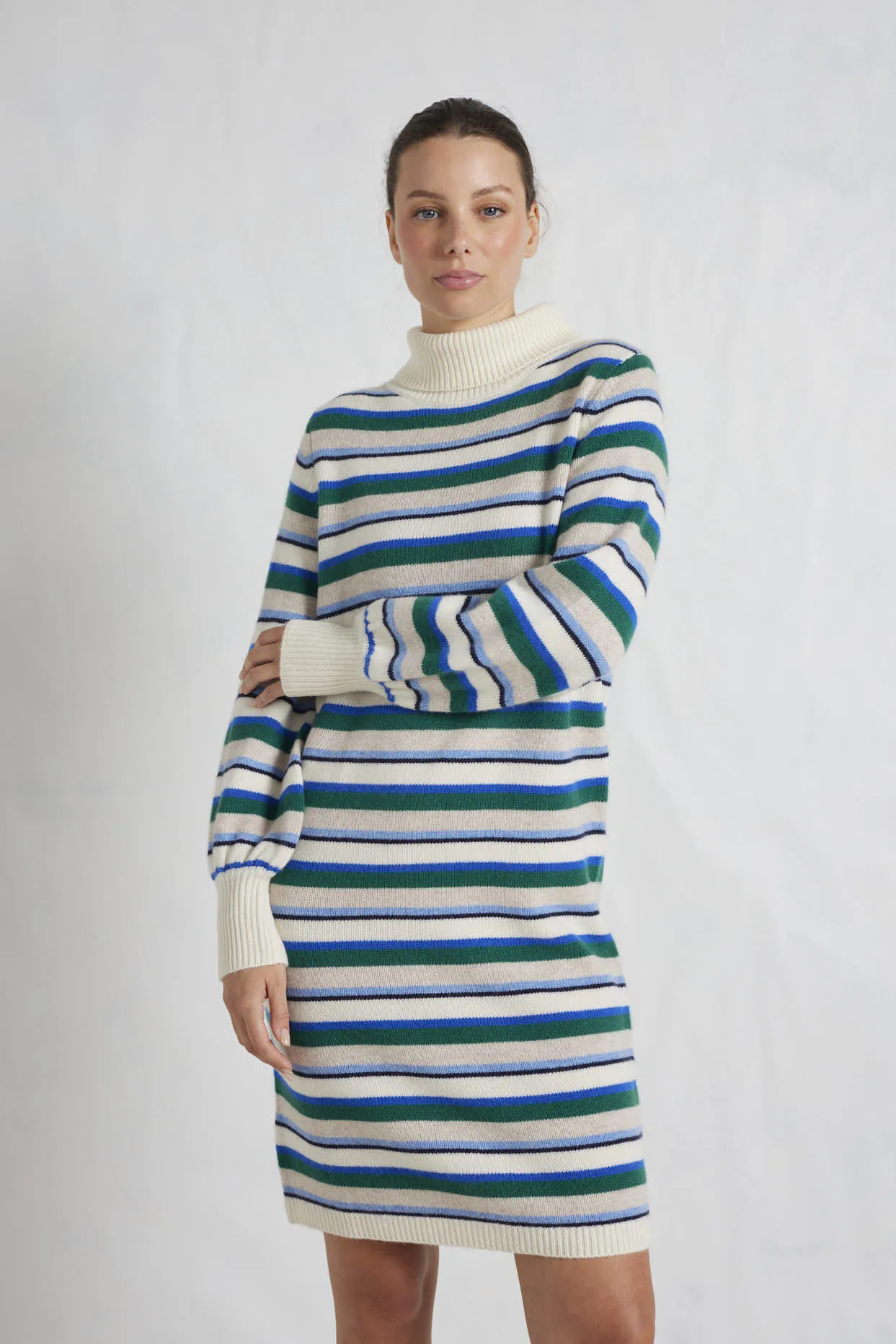 Foxy Polo Dress in Cream