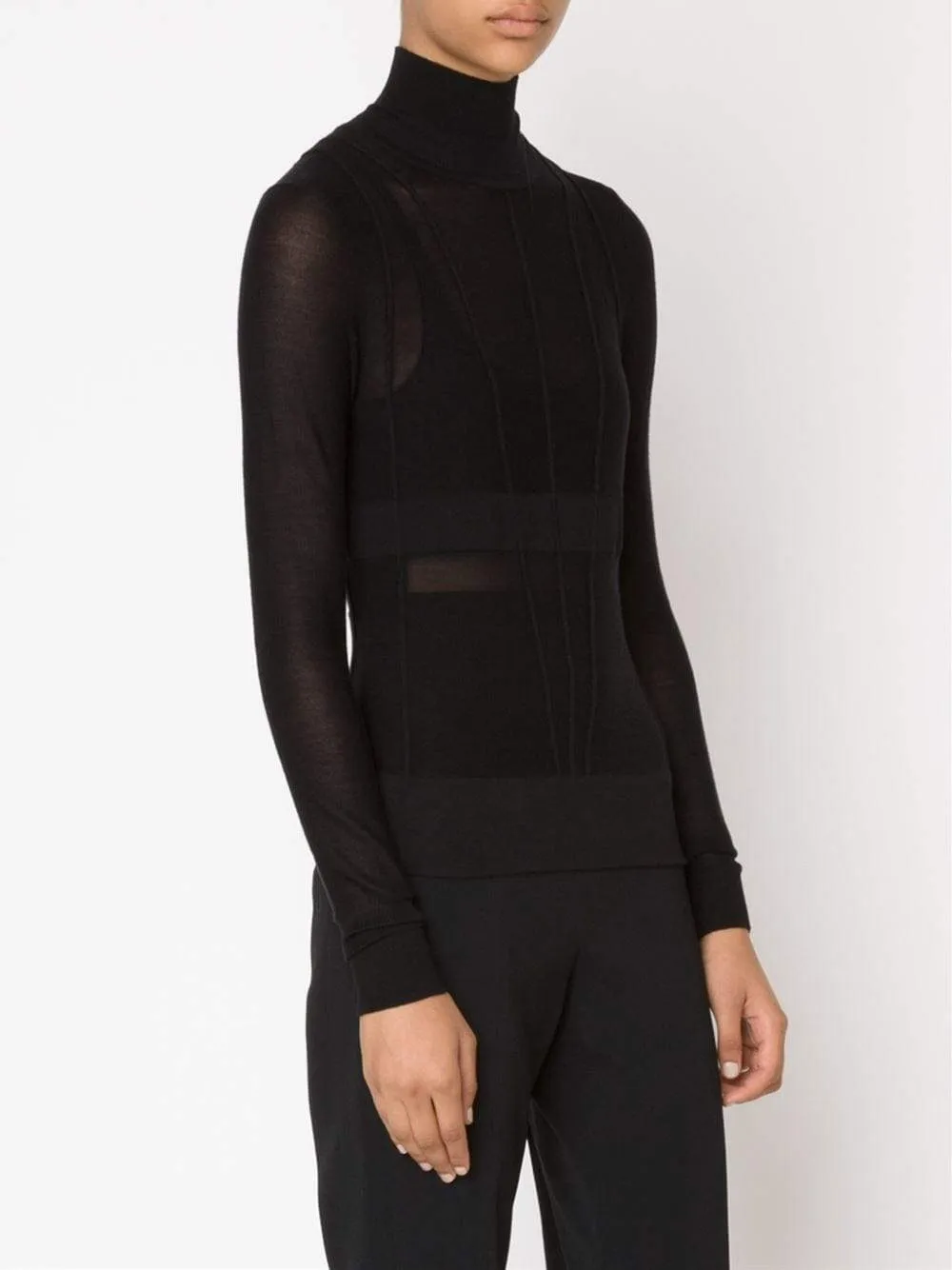 Geometric Stitch Turtleneck