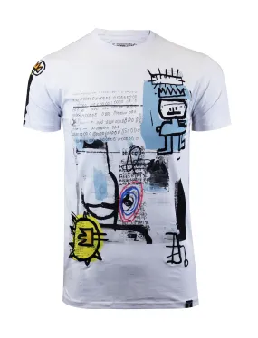 GRAFFITI ANIMATION TEE-S11029 (WHITE)