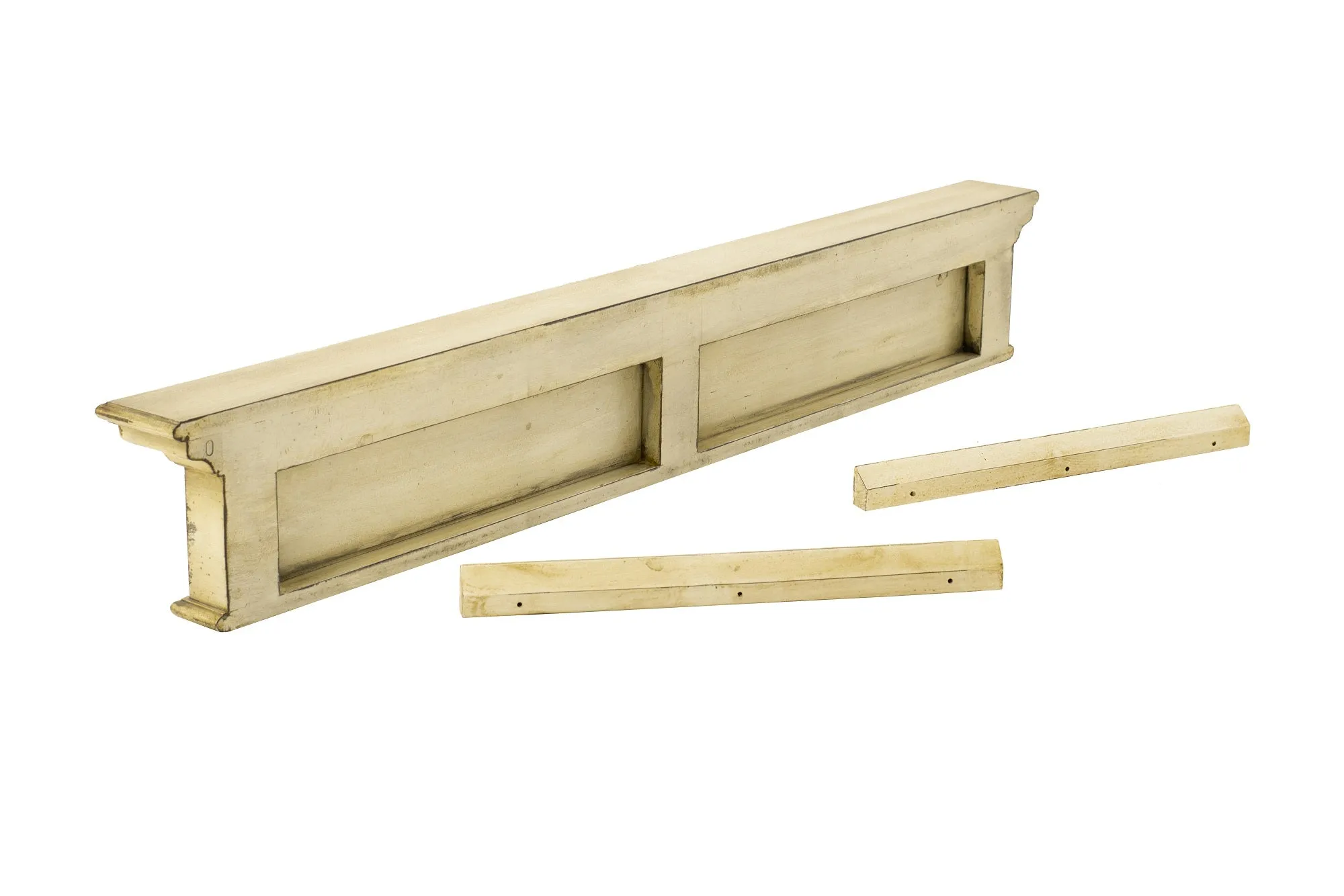 Halifax D161H 8-Hook Coat Rack in Yellow Brown Antique