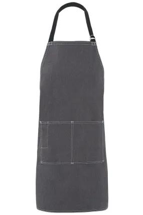 Heather Grey City Market Long Vintage Bib Apron
