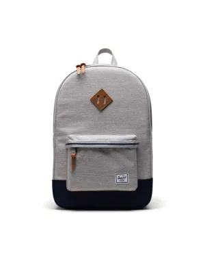 Herschel Heritage Backpack 21.5L - Light Grey Crosshatch/Peacoat