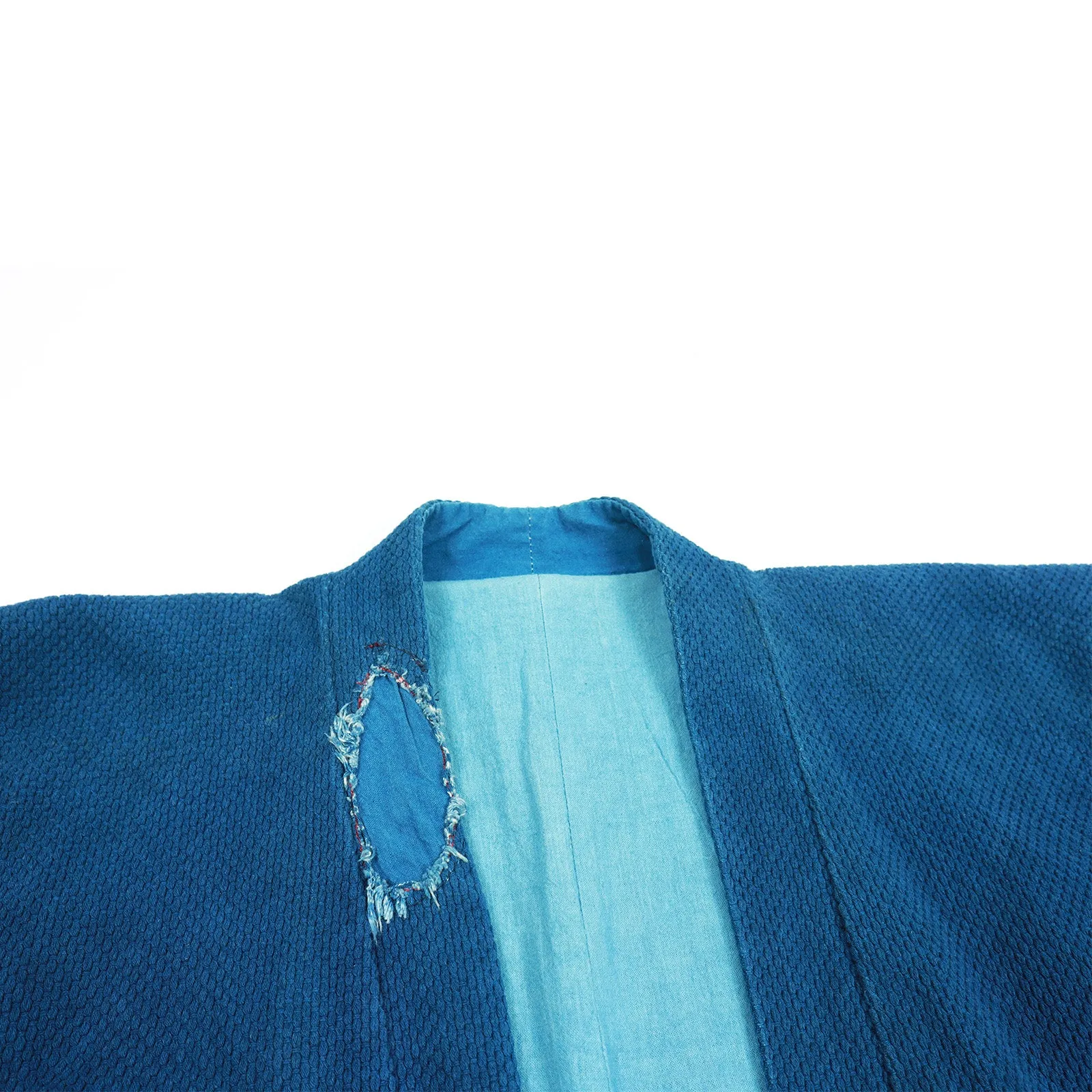 Indigo Kimono Broken Collar Robe
