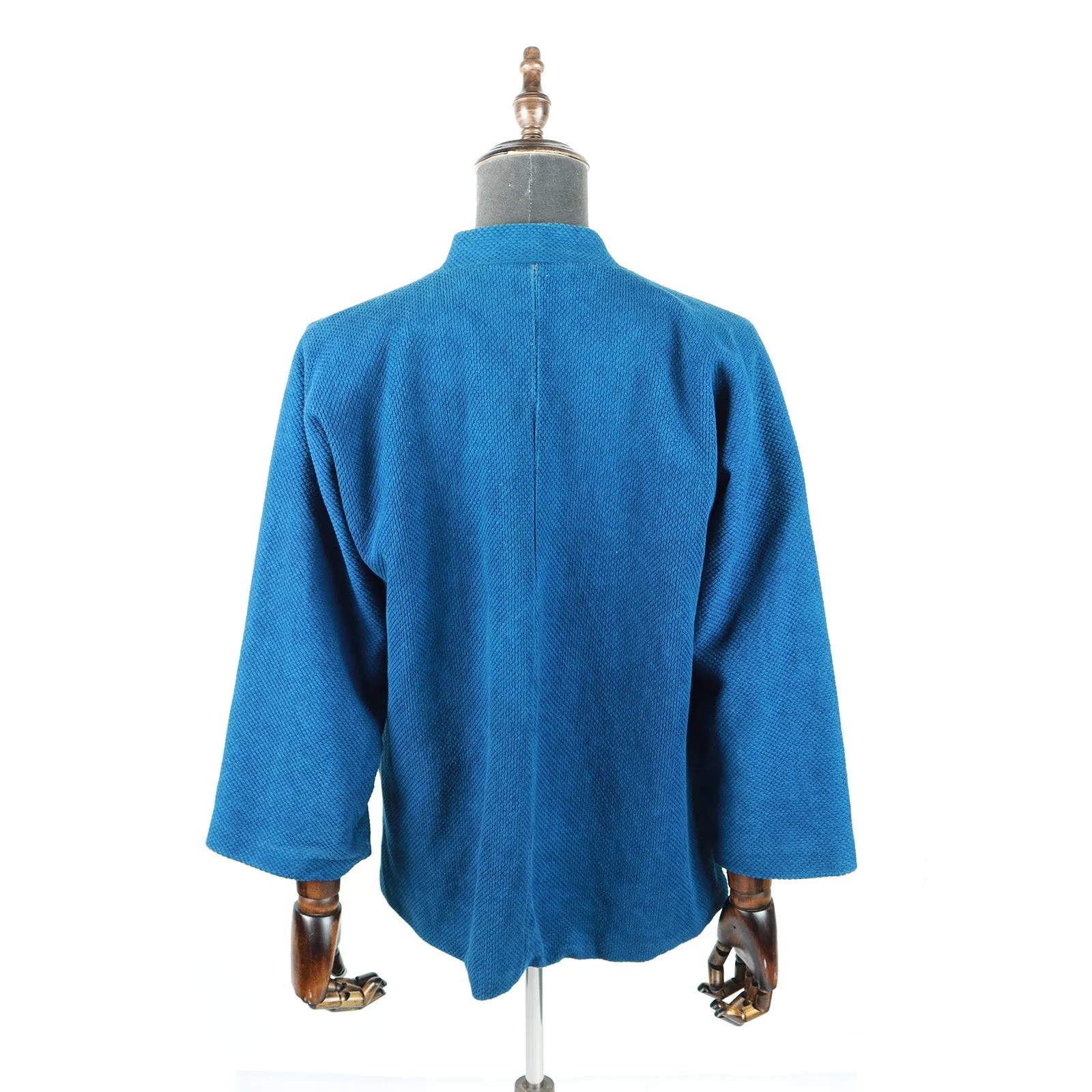 Indigo Kimono Broken Collar Robe