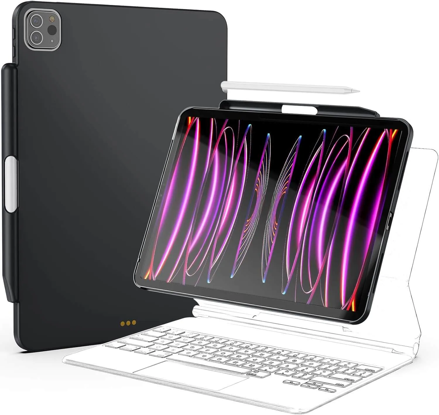 iPad Pro 12.9" 3rd Gen/ 4th Gen/ 5th Gen/ 6th Gen Magic Keyboard Compatible Case [Keyboard Not Included]| ProCase