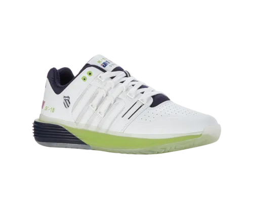 K-Swiss Men's Si-18 Ultrashot White Peacoat Lime Green Shoes