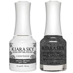 Kiara Sky All-in-One Gel   Polish Duo - 5086 Little Black Dress