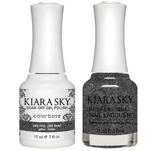 Kiara Sky All-in-One Gel   Polish Duo - 5086 Little Black Dress