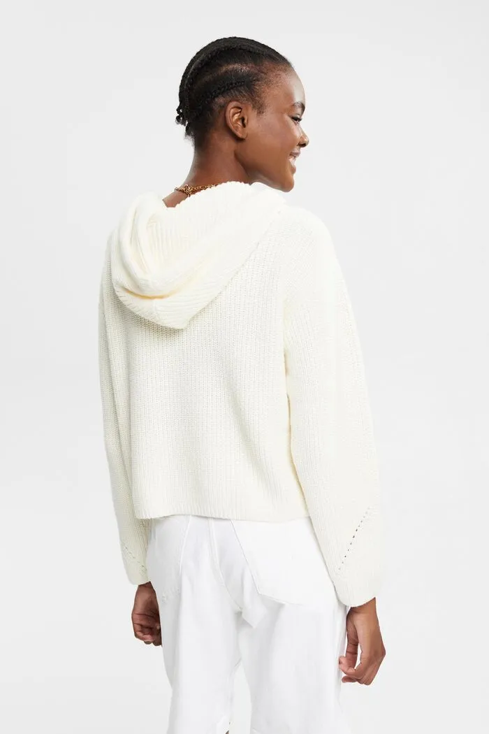 Knit Hooded Jumper