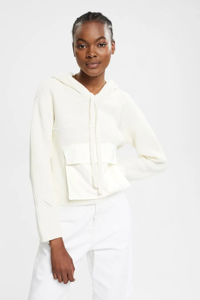 Knit Hooded Jumper