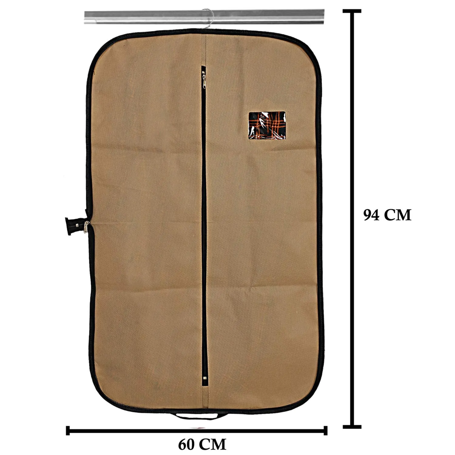 Kuber Industries 6 Pieces Foldable Non Woven Men's Coat Blazer Suit Cover (Brown) -CTKTC41441