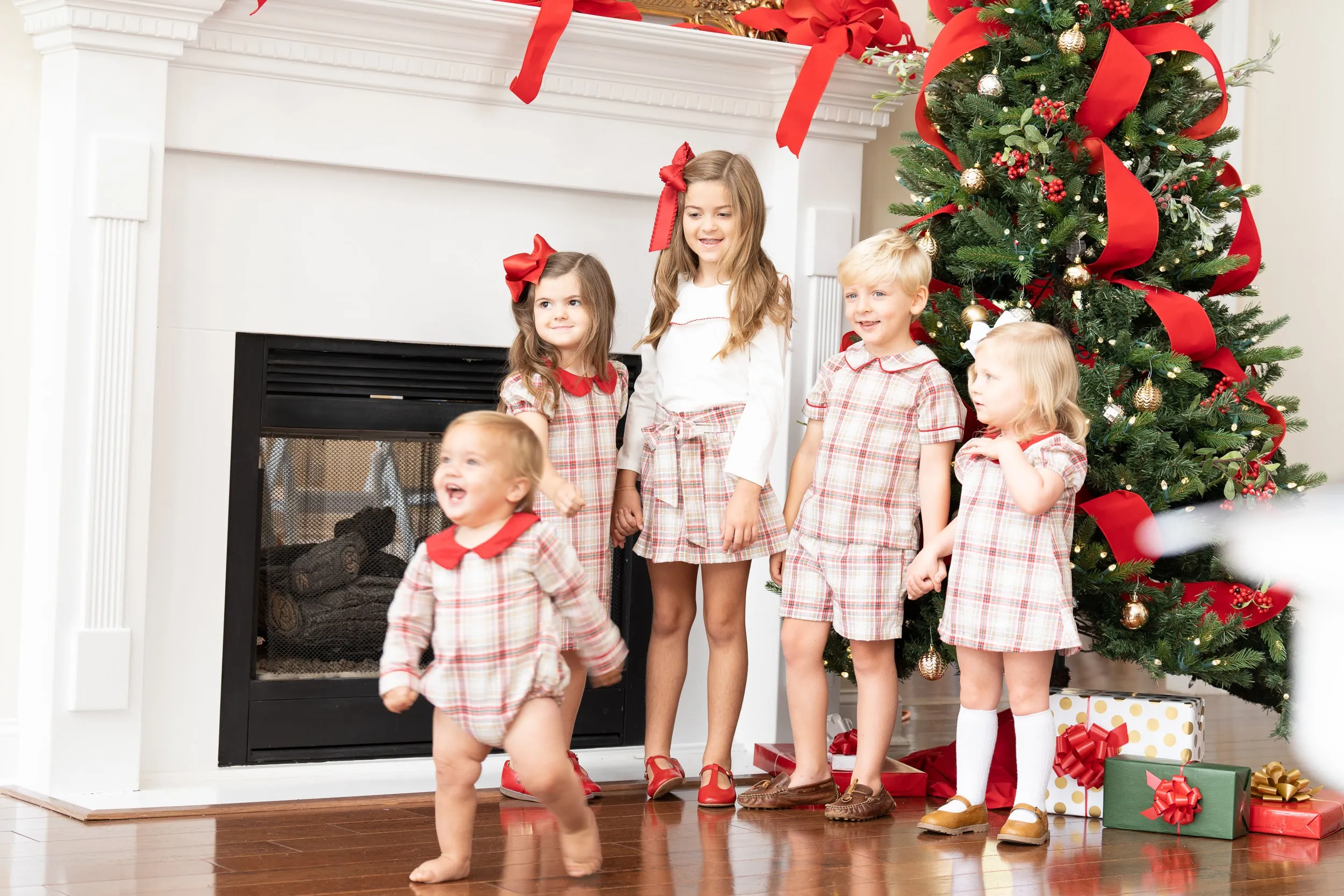 Lacey Festive Plaid Skirt