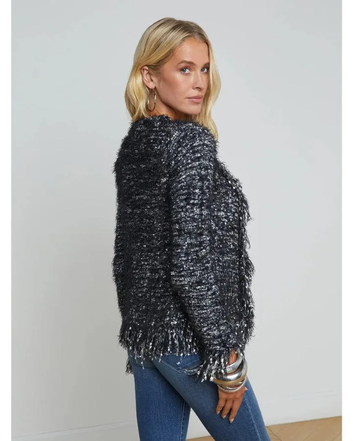 L'Agence Azure Knit Cardigan Blazer