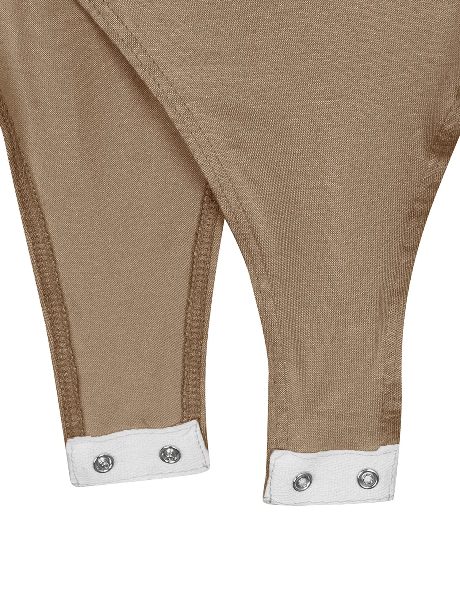 Long Sleeve Scoop Neck Bodysuit with Snap Button Closure