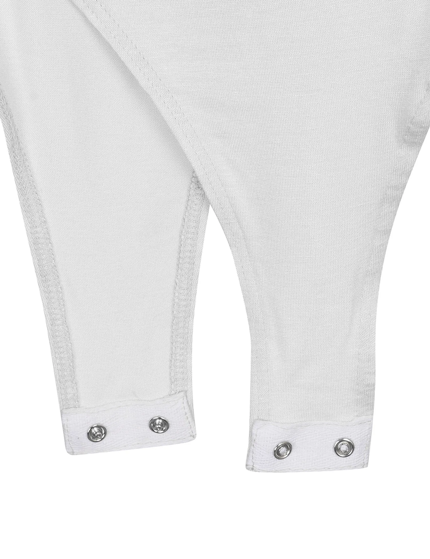 Long Sleeve Scoop Neck Bodysuit with Snap Button Closure