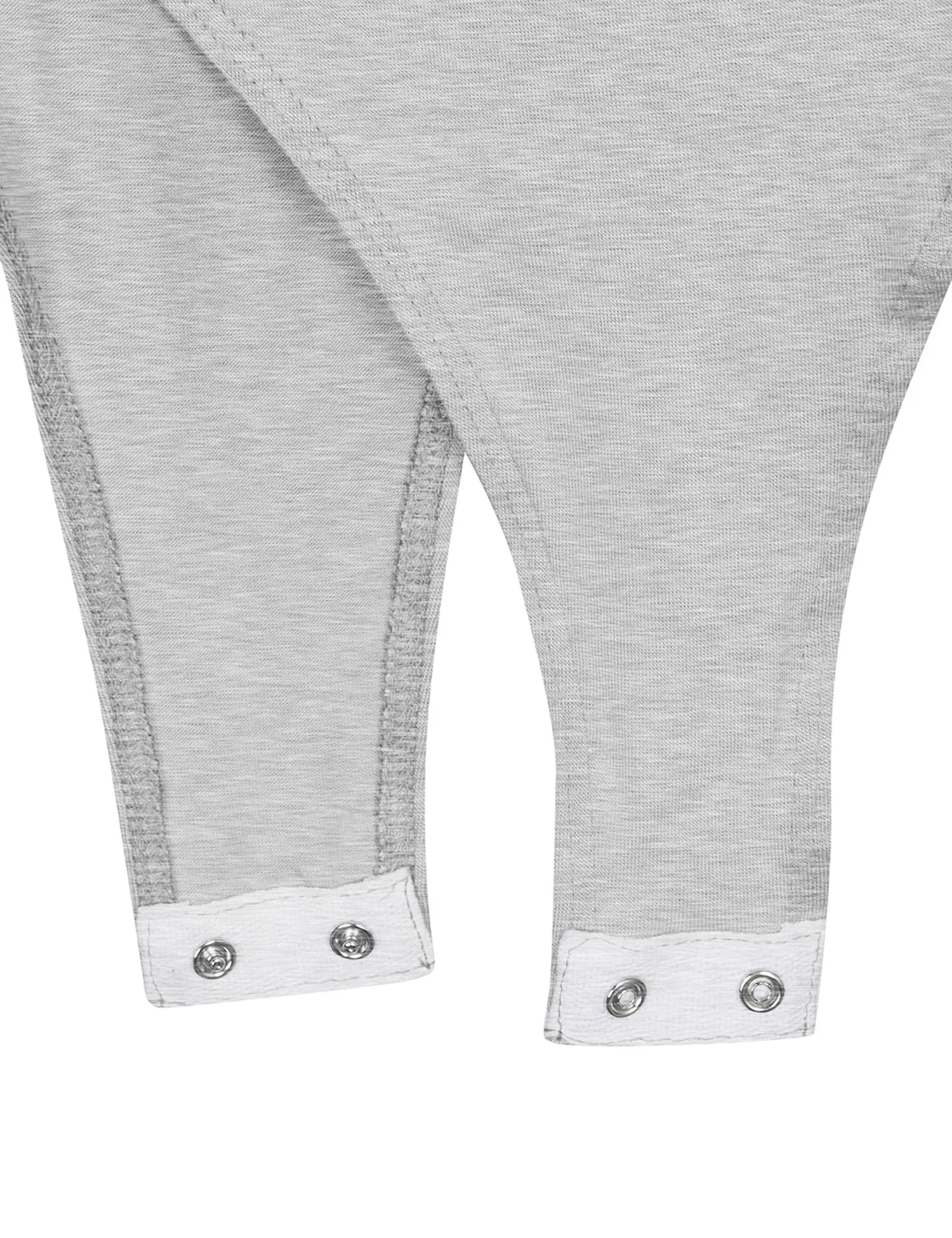 Long Sleeve Scoop Neck Bodysuit with Snap Button Closure