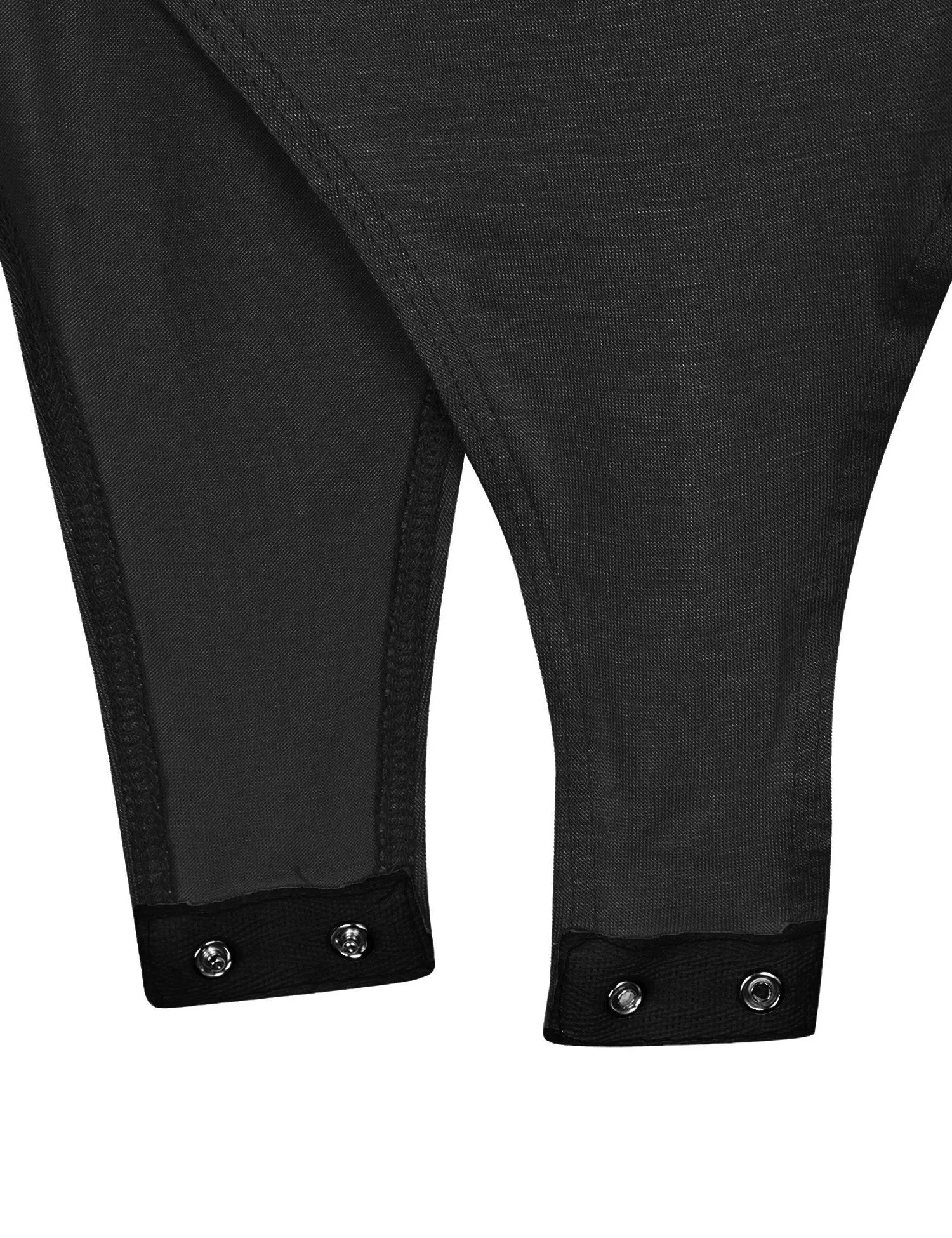 Long Sleeve Scoop Neck Bodysuit with Snap Button Closure