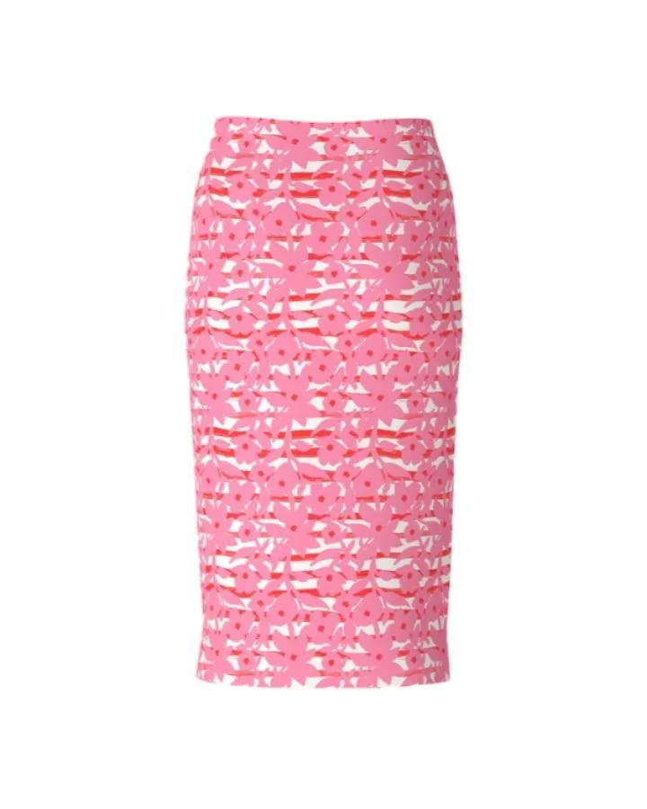 Marc Cain All Over Floral Pencil Skirt