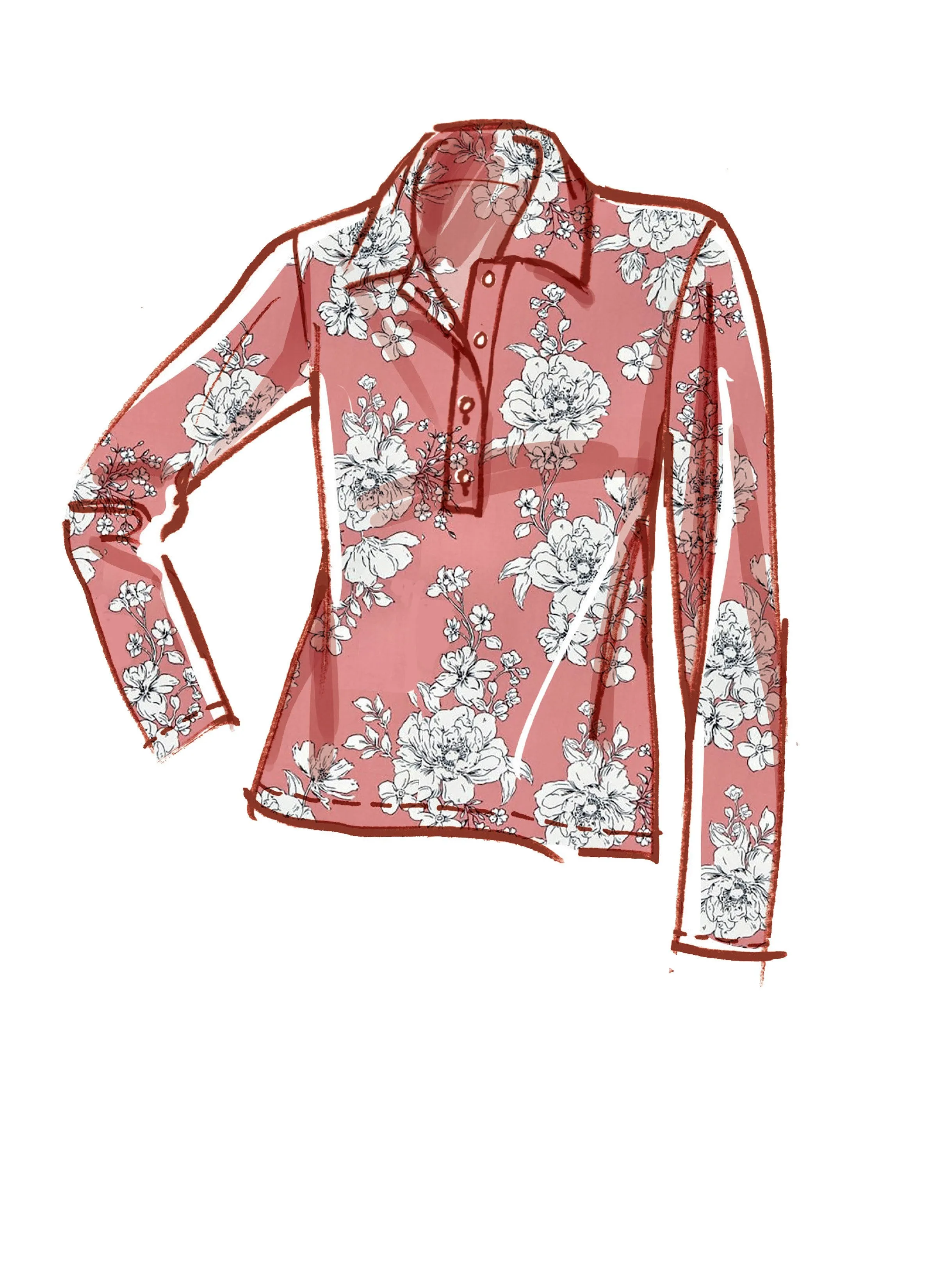 McCall's sewing pattern 8240 Misses' Tops