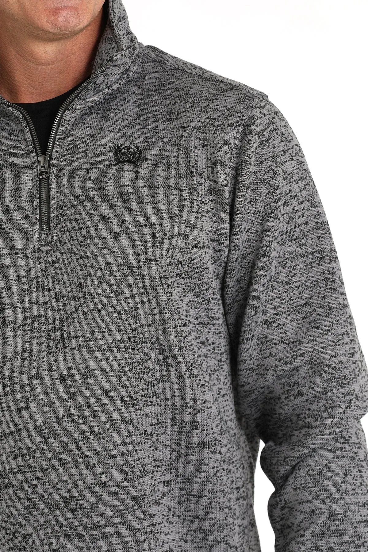 Men's Cinch 1/4 Zip Grey Sweater