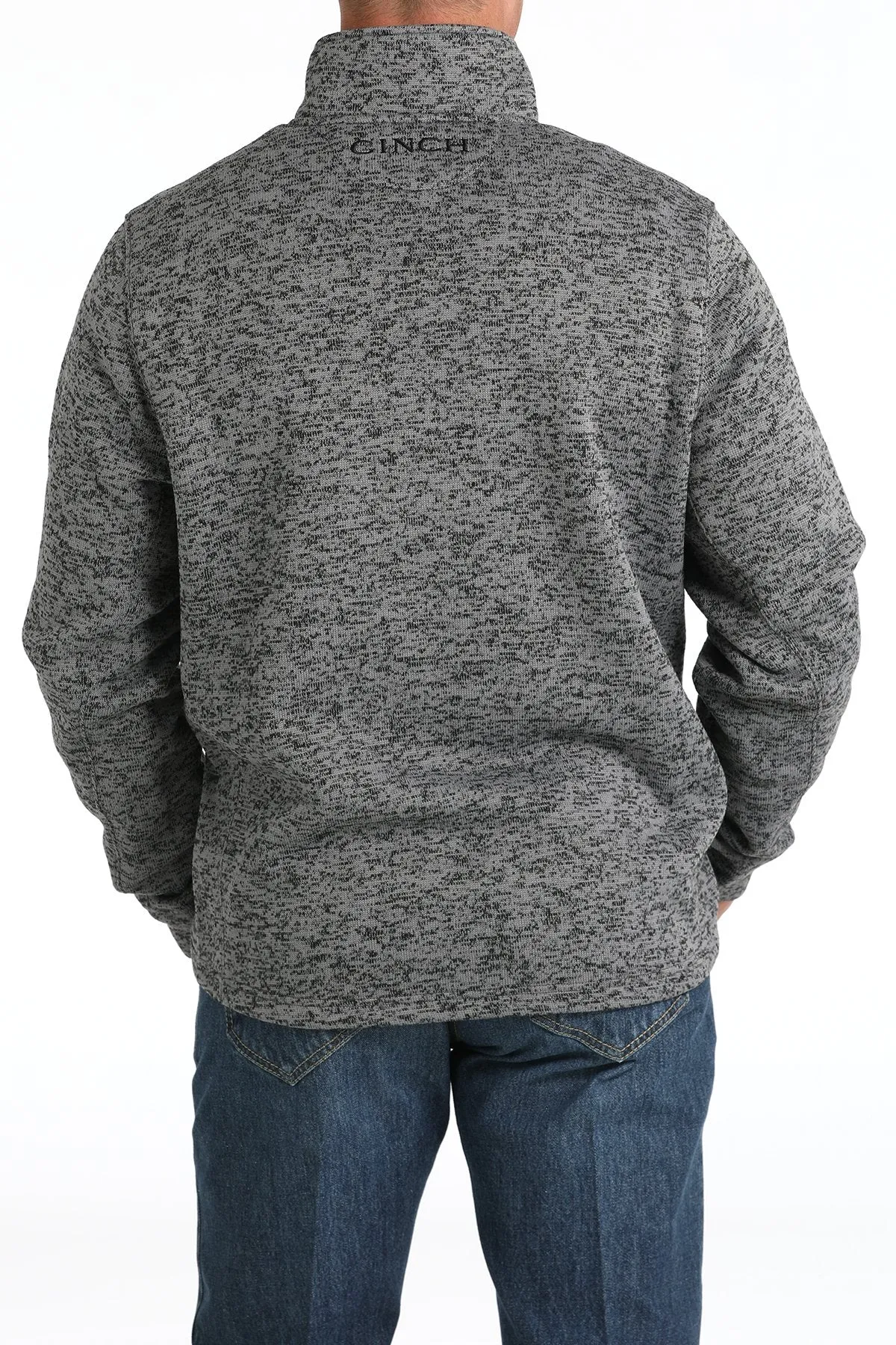 Men's Cinch 1/4 Zip Grey Sweater