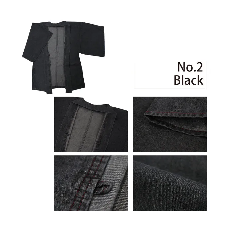 Men's Denim Tailored Japanese Kimono Jacket/Cardigan, Haori Coat