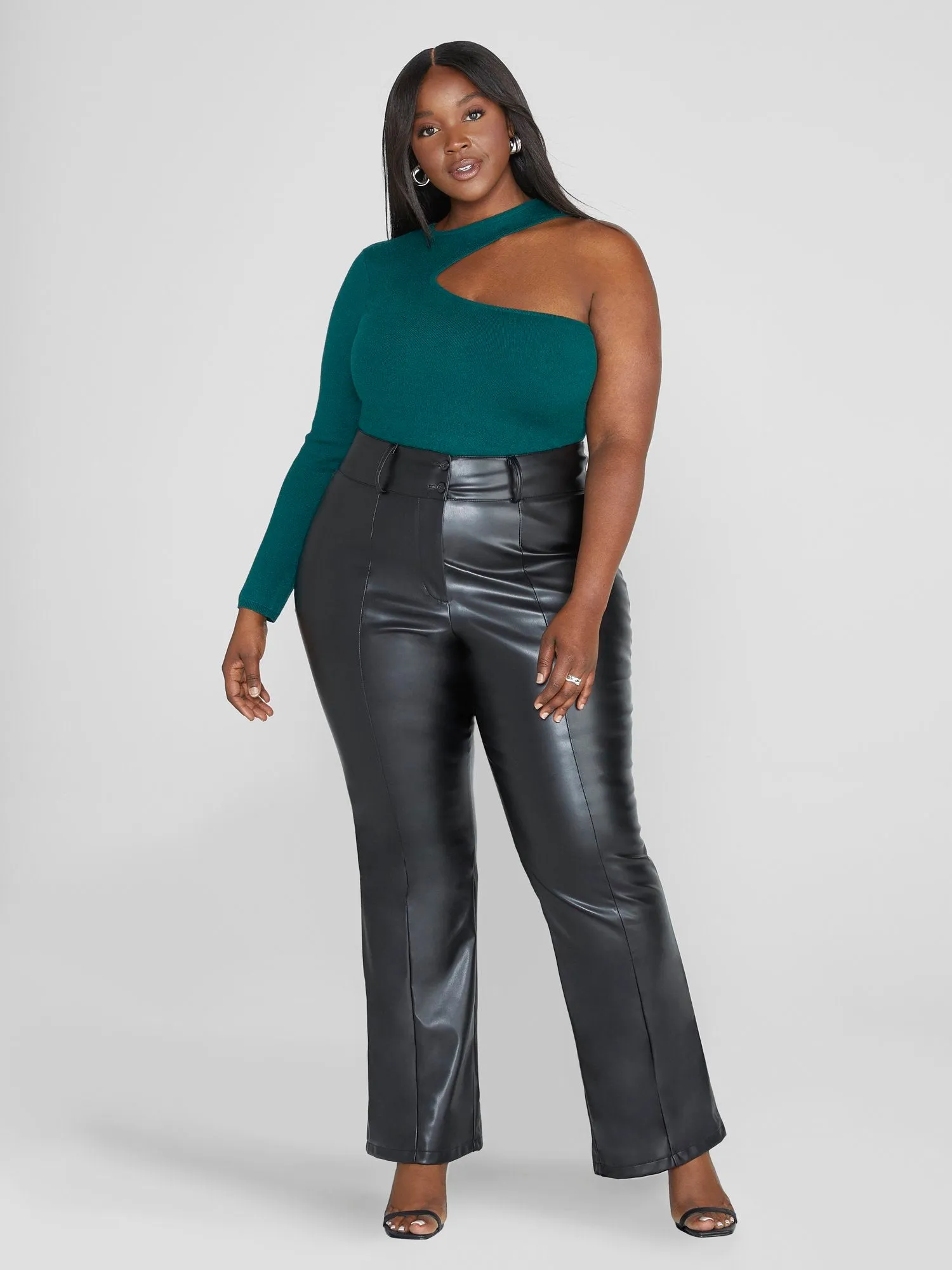 Mia One Shoulder Asymmetrical Cutout Sweater