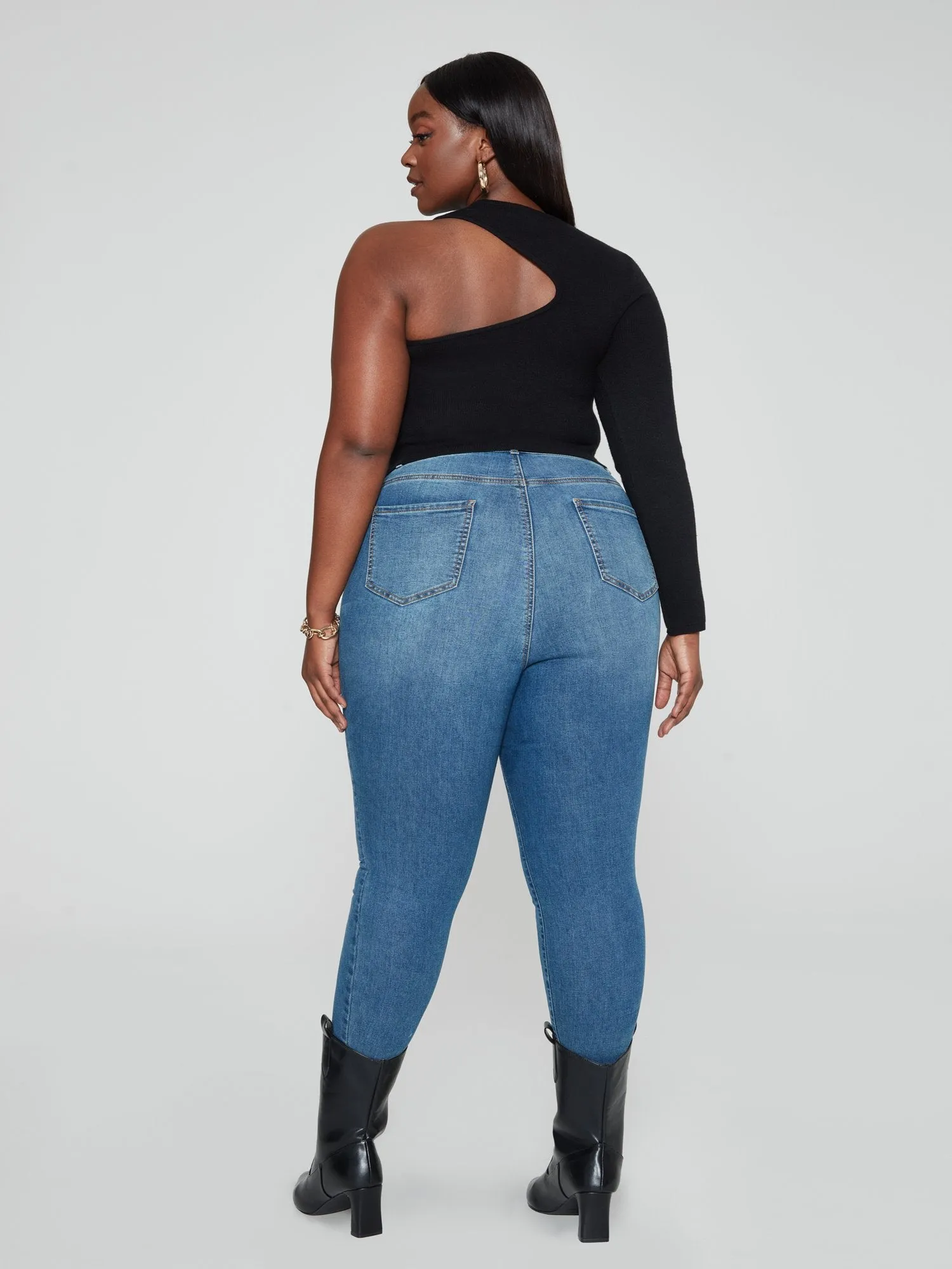 Mia One Shoulder Asymmetrical Cutout Sweater