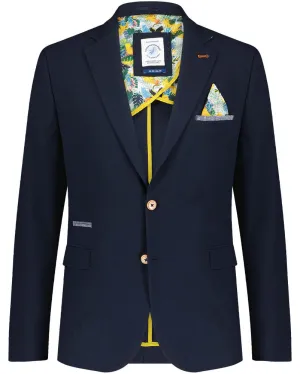 Navy Bubble Blazer