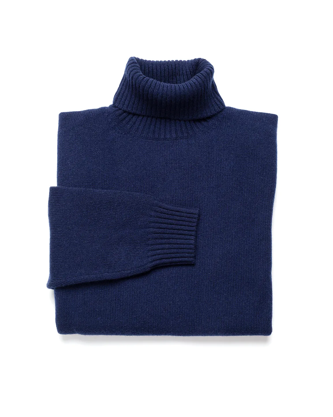 Navy Cashmere Turtleneck