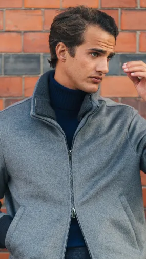 Navy Cashmere Turtleneck