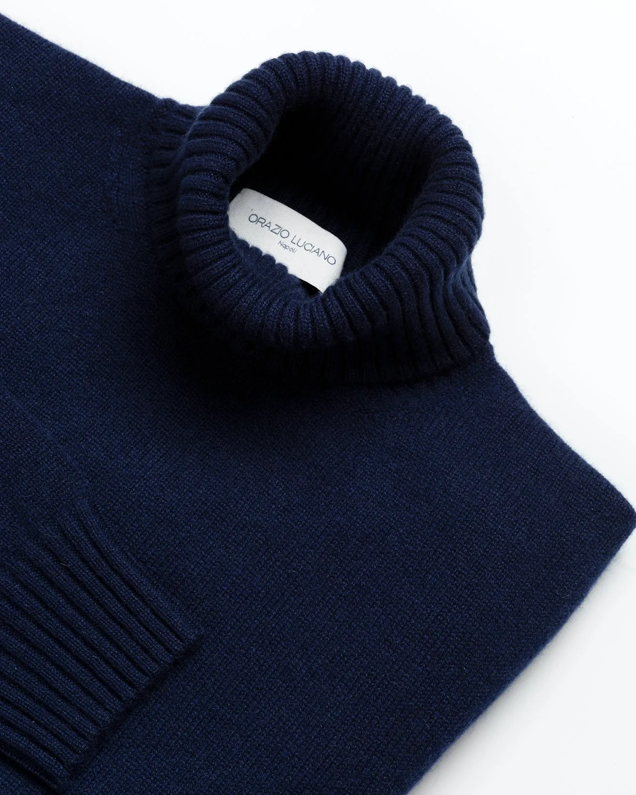 Navy Cashmere Turtleneck
