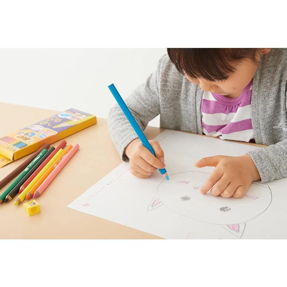 (NET) Bic Kids Color Super Soft 8 Colors pencil sharpener / 8 Pieces