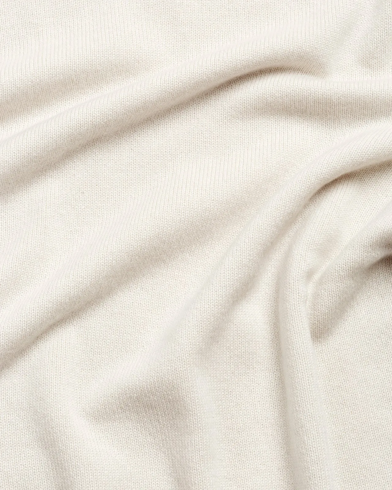 Off-White Cashmere Turtleneck