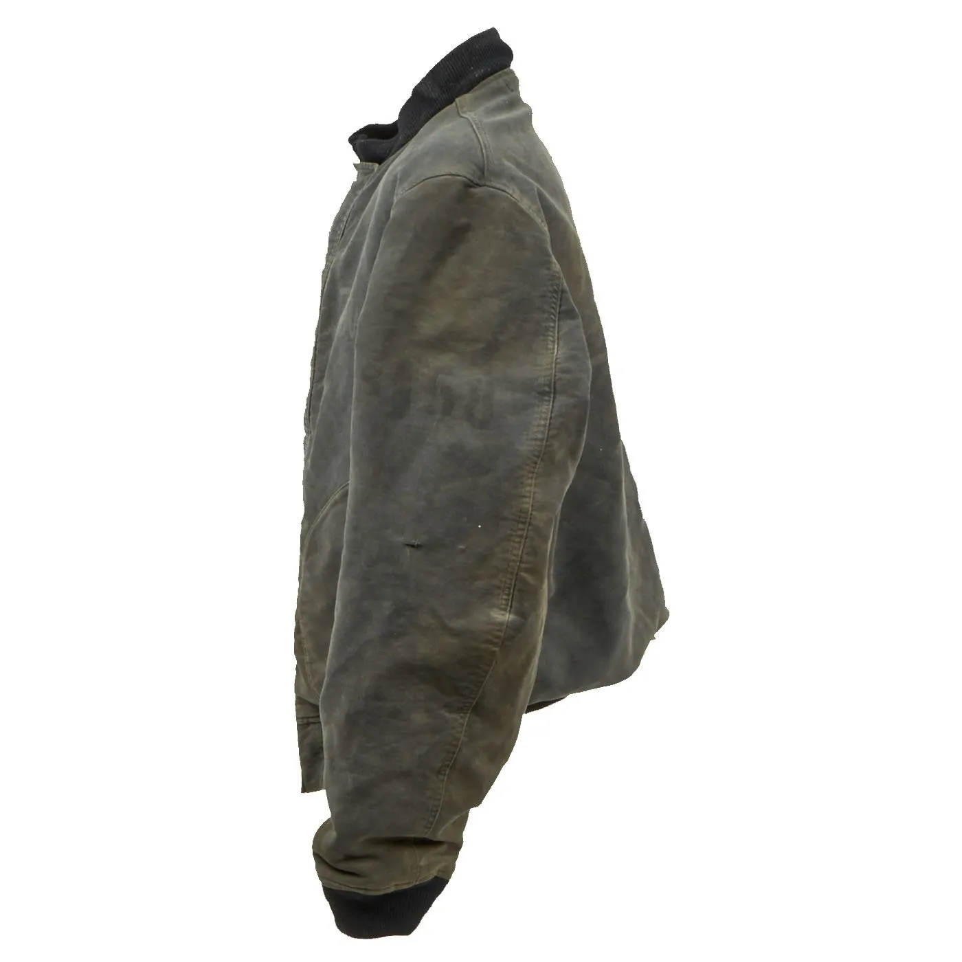 Original U.S. Navy WWII 2nd Pattern Hook Front Blue Deck Jacket - LARGE SIZE - Circa 1943