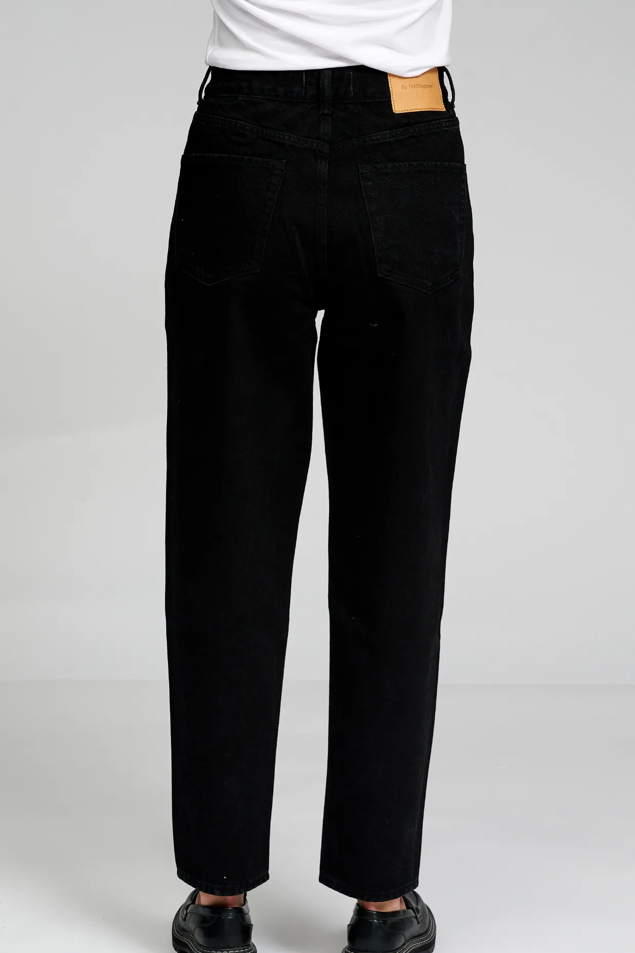 Performance Mom Jeans - Black Denim