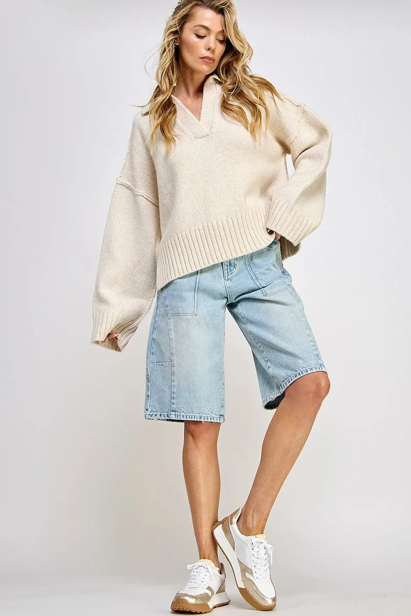 Polo Cream Sweater
