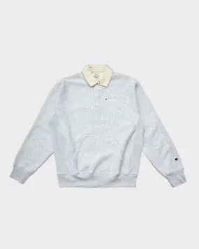 Polo Sweatshirt Reverse Weave Grigia