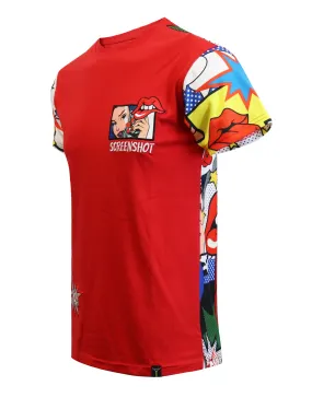 POP ART CARTON T-SHIRTS-S11062 (RED)