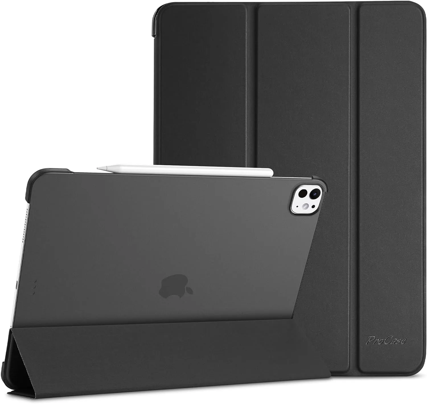 ProCase for iPad Pro 13 Inch Case 2024 (M4/7th Gen), iPad M4 13 Case Smart Folio iPad Pro 13 Case, Slim Stand Translucent Hard Shell Back 13-inch 2024 iPad Pro Case, Auto Sleep/Wake