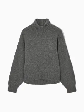 Pure Cashmere turtleneck grey jumper