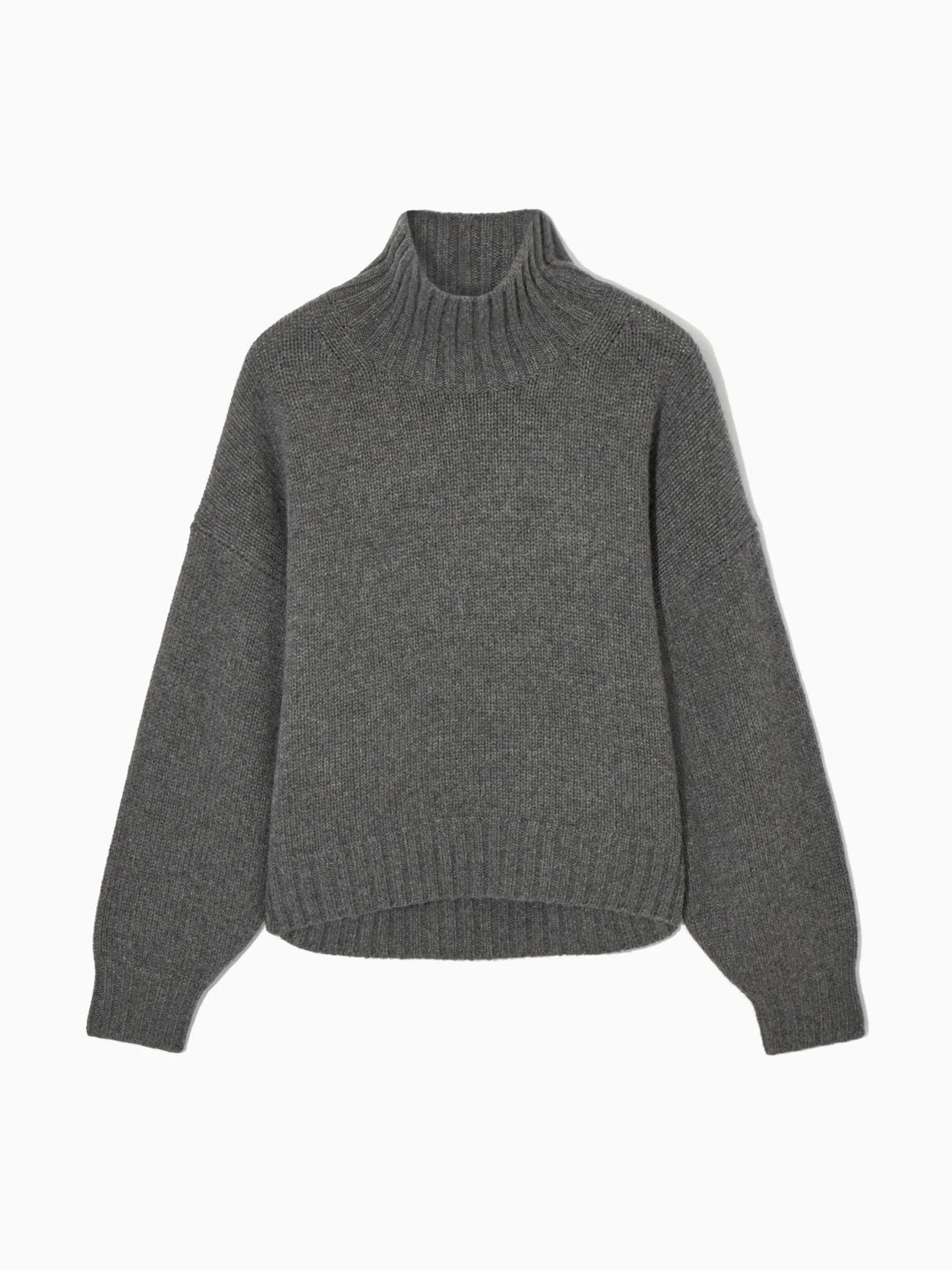 Pure Cashmere turtleneck grey jumper