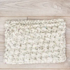 Red Heart Knit Glam Clutch