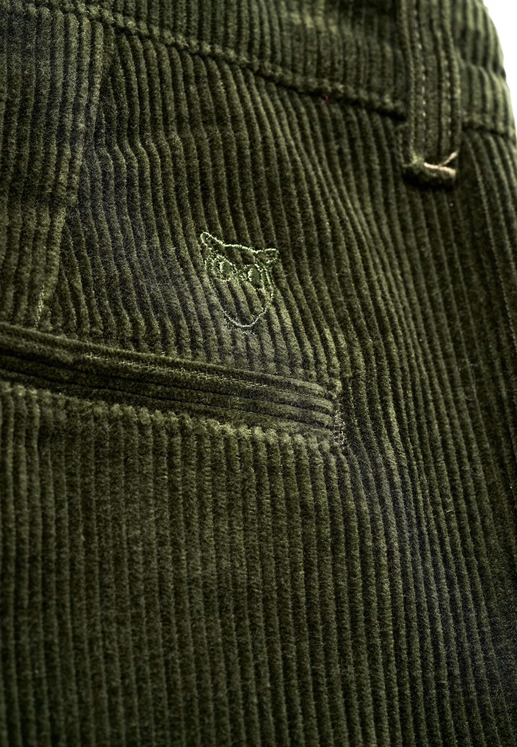 Regular 8-wales corduroy pant - Forrest Night