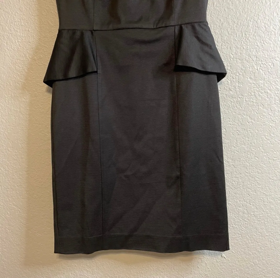 Ribbed Peplum Dress
