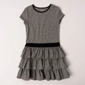 Shadow Star Ruffle Drop Waist Dress