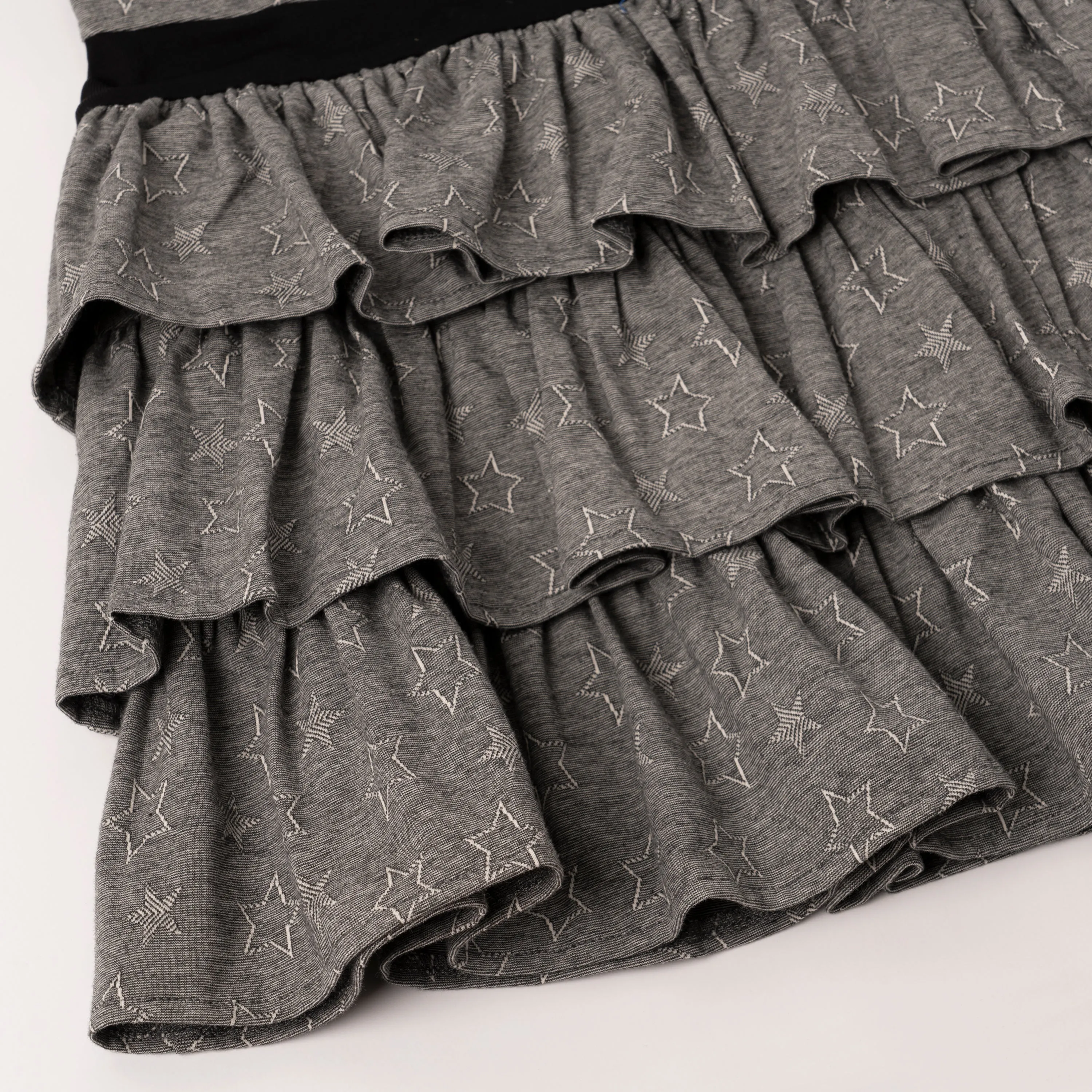 Shadow Star Ruffle Drop Waist Dress