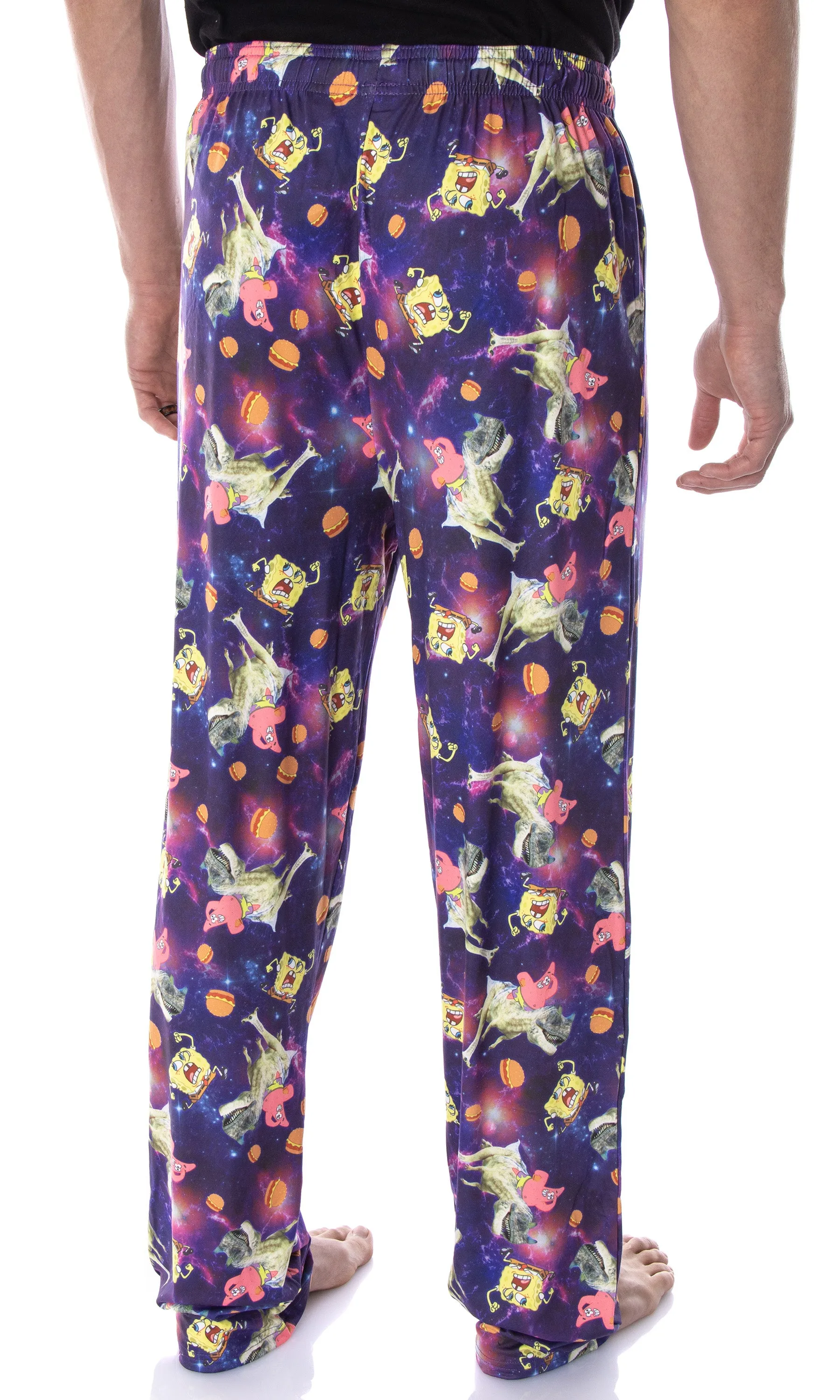 SpongeBob SquarePants Men's Space Chase Adult Lounge Pajama Pants